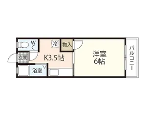 アバカス堀尾荘【1階】の間取り