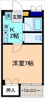 リバーヒルズK【2階】の間取り