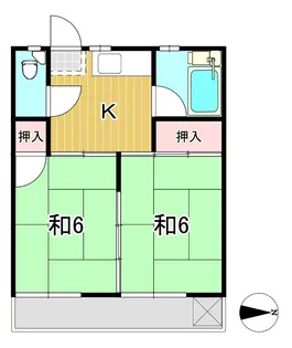 関アパート【1階】の間取り