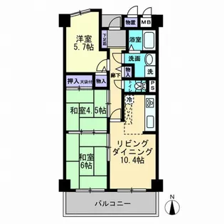サーパス後楽園【4階】の間取り