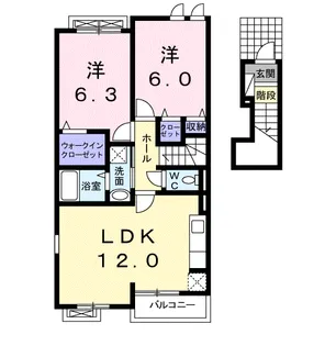 リヴ ドロワ【2階】の間取り