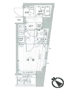 フォレシティ六本木【5階】の間取り