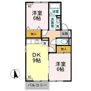 メゾン・ド・グランメール II【2階】の間取り