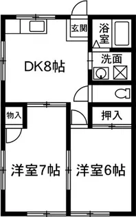 グリーンハイツ【2階】の間取り