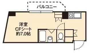 ドミール堺筋本町【5階】の間取り