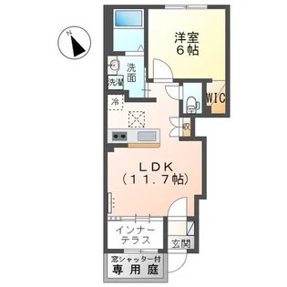 メゾン・フレグランス【1階】の間取り