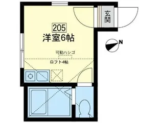 ユナイト・衣笠フォルカオの杜【2階】の間取り