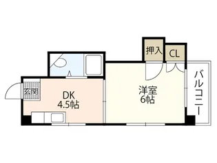 柳川ビル【4階】の間取り