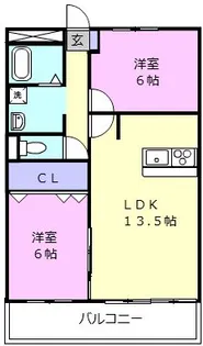 グリーンハイツ2【3階】の間取り