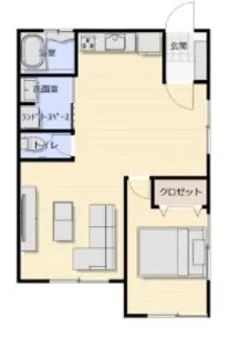 ドエル首里【1階】の間取り