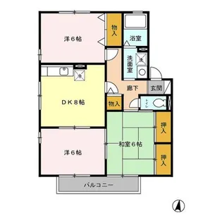 3DKの間取り画像