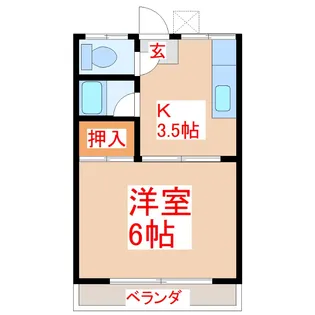 太陽ハイツ【2階】の間取り
