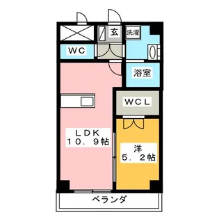 ソレイユ・ルヴァン【6階】の間取り