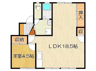 パレットプレース【4階】の間取り