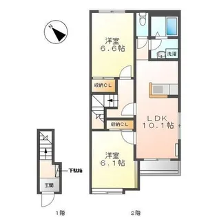 愛知県碧南市権現町3【アパート】の間取り