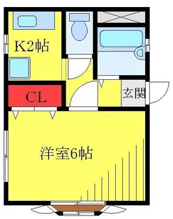 ドエル岸【3階】の間取り
