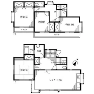 千葉県柏市高柳【一戸建】の間取り