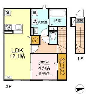 C h a l e u r【2階】の間取り