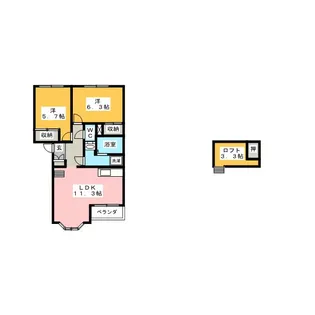 GUNECY KENT【2階】の間取り