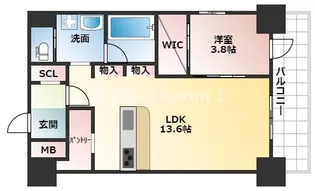 BRAVE松屋町【5階】の間取り