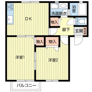 ハイム・ファンタジアA【1階】の間取り
