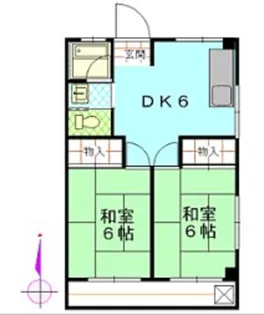 ハイツモチダ2【2階】の間取り