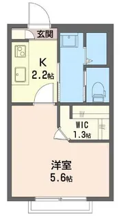 東京都目黒区中根1【アパート】の間取り