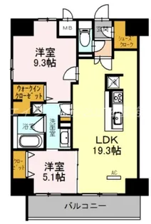 グラン ラヴィ レジデンス【13階】の間取り
