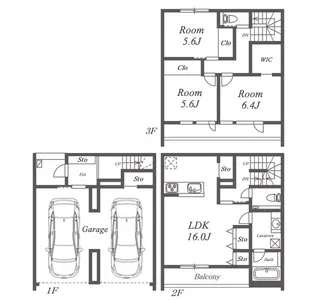 愛知県名古屋市北区西味鋺1【一戸建】の間取り