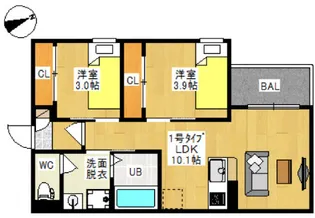 REGALEST LUCENTE (旧)REGALEST 新保IV【1階】の間取り