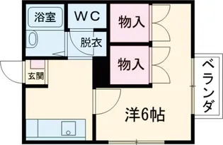 クレールタカハシ【1階】の間取り
