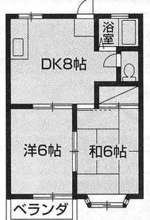 シャローハイツ【2階】の間取り
