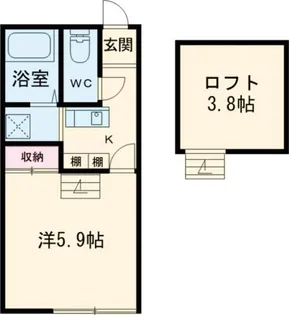 エスポワール【2階】の間取り