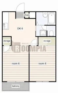 コーポ日比野C【2階】の間取り