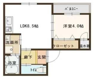 F mirai Doliy【3階】の間取り