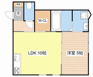 ランマンスクエア【1階】の間取り