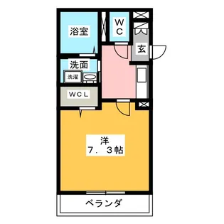 愛知県名古屋市北区山田2【マンション】の間取り