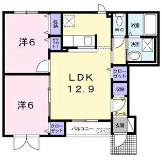 フラン【1階】の間取り