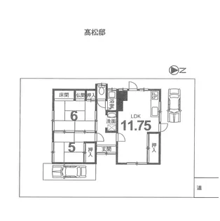 京都府亀岡市篠町柏原町頭【一戸建】の間取り