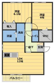 フローラM A【2階】の間取り
