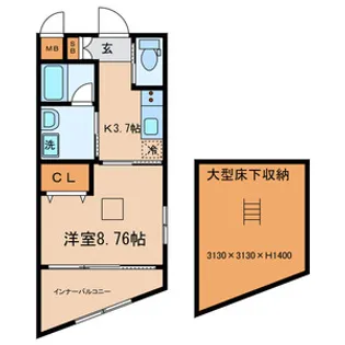 DRマンションII【1階】の間取り