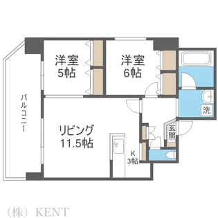ブラン・ド・ブラン【4階】の間取り