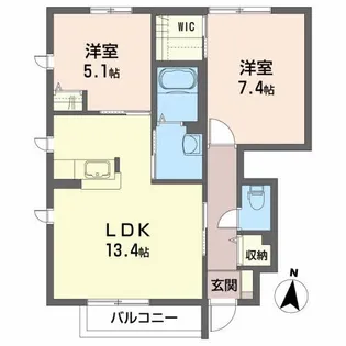 リオ・セレッソ IV【1階】の間取り