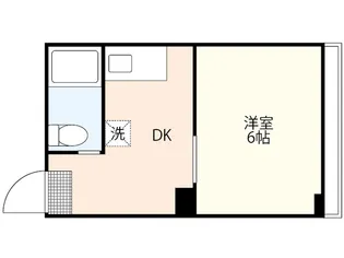 レジデンス西十日市【4階】の間取り