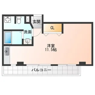 大阪府大阪市福島区海老江8【マンション】の間取り
