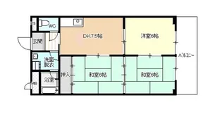 ロイヤル服部【4階】の間取り
