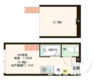 ノースアウル【1階】の間取り