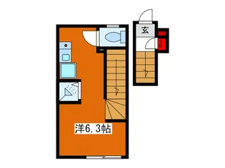 AKABANE TERRACE【2階】の間取り