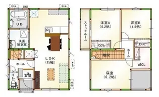 茨城県つくば市松塚【一戸建】の間取り