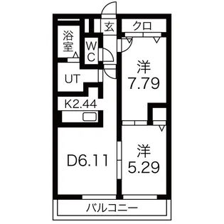シャルル壱番館【3階】の間取り